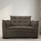 Sofá 2 Lugares Para Sala Moderno Confortável Elegance Suede M