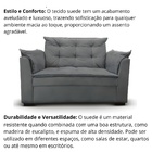 Sofá 2 Lugares Para Sala Moderno Confortável Tatiana Suede Ci