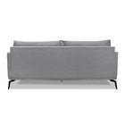 Sofá 2 Lugares Pé De Ferro Preto Rafaela 160 Cm Linho Cinza S