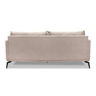 Sofá 2 Lugares Pé De Ferro Preto Rafaela 180 Cm Linho S04 - D