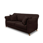 Sofá 2 Lugares Pé De Madeira Julieta 160 Cm Suede Café S04 -