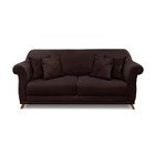 Sofá 2 Lugares Pé De Madeira Julieta 160 Cm Suede S04 - D'ros