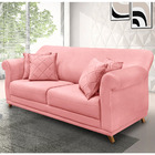 Sofá 2 Lugares Pé De Madeira Julieta 160 Cm Veludo S04 - D'ro