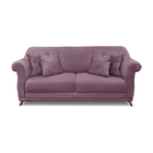 Sofá 2 Lugares Pé De Madeira Julieta 160 Cm Veludo Uva S04 -