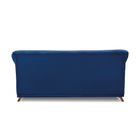 Sofá 2 Lugares Pé De Madeira Julieta 180 Cm Suede Azul Marinh