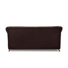 Sofá 2 Lugares Pé De Madeira Julieta 180 Cm Suede Café S04 -