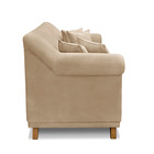 Sofá 2 Lugares Pé De Madeira Julieta 180 Cm Suede S04 - D'ros