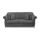 Sofá 2 Lugares Pé De Madeira Julieta 180 Cm Suede S04 - D'ros