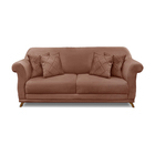 Sofá 2 Lugares Pé De Madeira Julieta 180 Cm Veludo Cobre S04