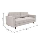 Sofá 2 Lugares Pé Palito Living Linho Cotton Cru