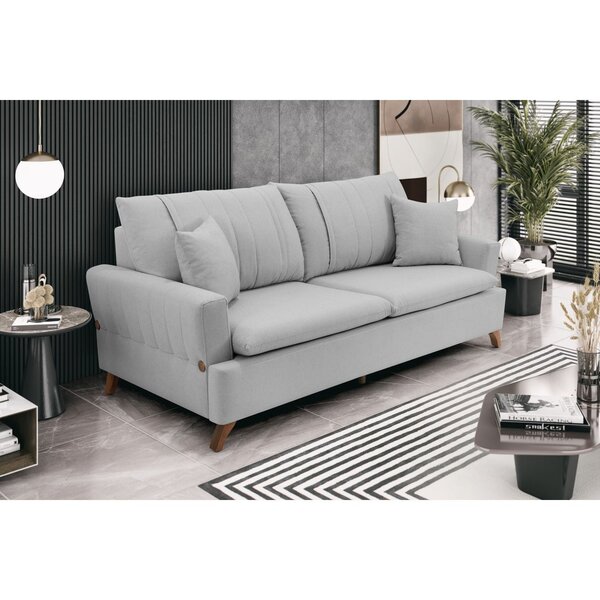 Sofá 2 Lugares Poliester Cinza Eras 2 Lugares Cinza