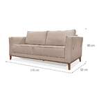 Sofá 2 Lugares Potenza Linho Areia