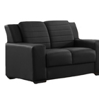 Sofá 2 Lugares Preto Em Veludo 1,42m Siza