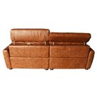 Sofá 2 Lugares Reclinável Elétrico 160cm Honduras Couro Marro