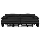 Sofá 2 Lugares Reclinável Elétrico Asmará 174cm Couro Preto G