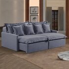 Sofá 2 Lugares Retrátil 174cm Com Almofadas Lisboa