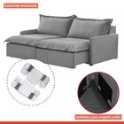 Sofá 2 Lugares Retrátil 194cm Com Almofadas Lisboa