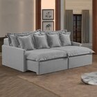 Sofá 2 Lugares Retrátil 194cm Com Almofadas Lisboa