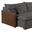 Sofá 2 Lugares Retrátil 254cm Pés Em Madeira Maciça Hamburgo