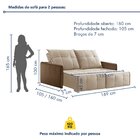 Sofá 2 Lugares Retrátil E Reclinável 169cm Xangai Yescasa  Ve