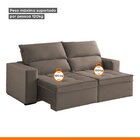 Sofá 2 Lugares Retrátil E Reclinável 180cm Búzios Bege