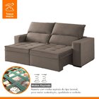 Sofá 2 Lugares Retrátil E Reclinável 180cm Búzios Bege