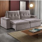 Sofá 2 Lugares Retrátil E Reclinável 190cm Pinheiros  Marrom