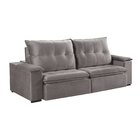 Sofá 2 Lugares Retrátil E Reclinável 190cm Pinheiros  Marrom