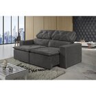 Sofá 2 Lugares Retrátil E Reclinável 200cm Oviedo  Grafite