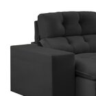 Sofá 2 Lugares Retrátil E Reclinável 200cm Paraty Grafite