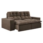 Sofá 2 Lugares Retrátil E Reclinável 200cm Paraty Marrom