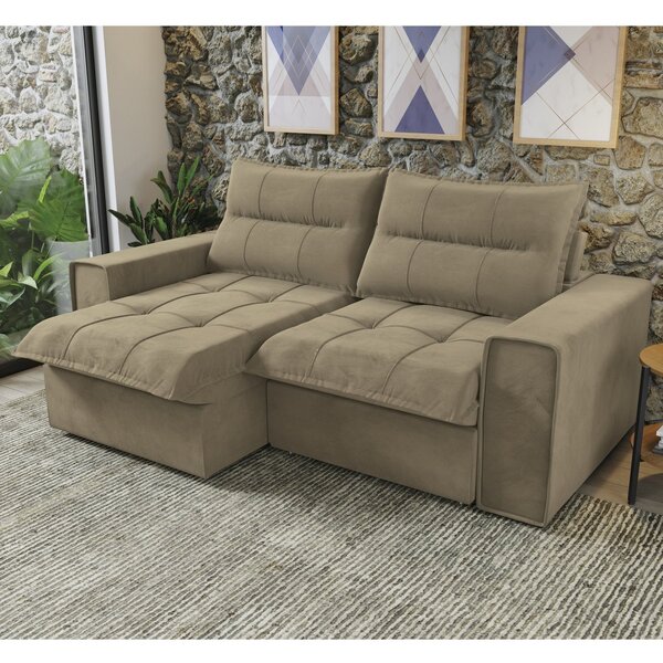 Sofá 2 Lugares Retrátil E Reclinável 206cm Lyra Kappesberg Be