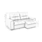 Sofá 2 Lugares Retrátil E Reclinável 206cm Lyra Kappesberg Be