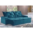 Sofá 2 Lugares Retrátil E Reclinável 230cm Plutão  Azul Jolie