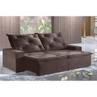 Sofá 2 Lugares Retrátil E Reclinável 230cm Plutão  Marrom Jol