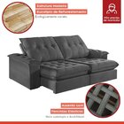 Sofá 2 Lugares Retrátil E Reclinável 250cm M158 Martins Estof