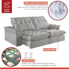Sofá 2 Lugares Retrátil E Reclinável 250cm M158 Martins Estof