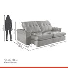 Sofá 2 Lugares Retrátil E Reclinável 250cm M158 Martins Estof