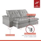 Sofá 2 Lugares Retrátil E Reclinável 250cm M158 Martins Estof