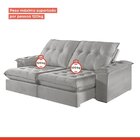 Sofá 2 Lugares Retrátil E Reclinável 250cm M158 Martins Estof