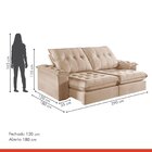 Sofá 2 Lugares Retrátil E Reclinável 290cm M158 Martins Estof