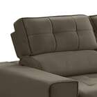 Sofá 2 Lugares Retrátil E Reclinável Atenas Veludo Castor