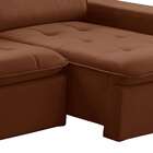 Sofá 2 Lugares Retrátil E Reclinável Atenas Veludo Terracota