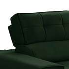 Sofá 2 Lugares Retrátil E Reclinável Atenas Veludo Verde