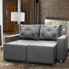 Sofá 2 Lugares Retrátil E Reclinável Bariloche 1.80cm C/ Mola