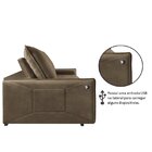 Sofá 2 Lugares Retrátil E Reclinável Com Usb 260cm Slide Esto