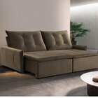 Sofá 2 Lugares Retrátil E Reclinável Com Usb 260cm Slide Esto