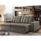 Sofá 2 Lugares Retrátil E Reclinável Júpiter  Cinza Suede