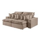 Sofá 2 Lugares Retrátil E Reclinável M-144 Veludo Martins Bege