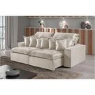 Sofá 2 Lugares Retrátil E Reclinável M-144 Veludo Martins Cre